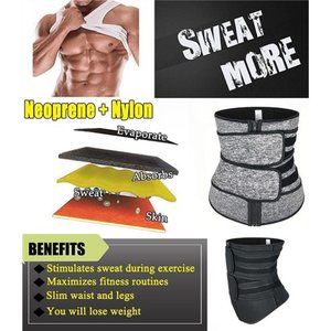 Men Waist Trainer Corsets Fitness Trimmer Belt